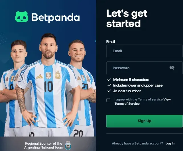 Registration form on screen with step numbers