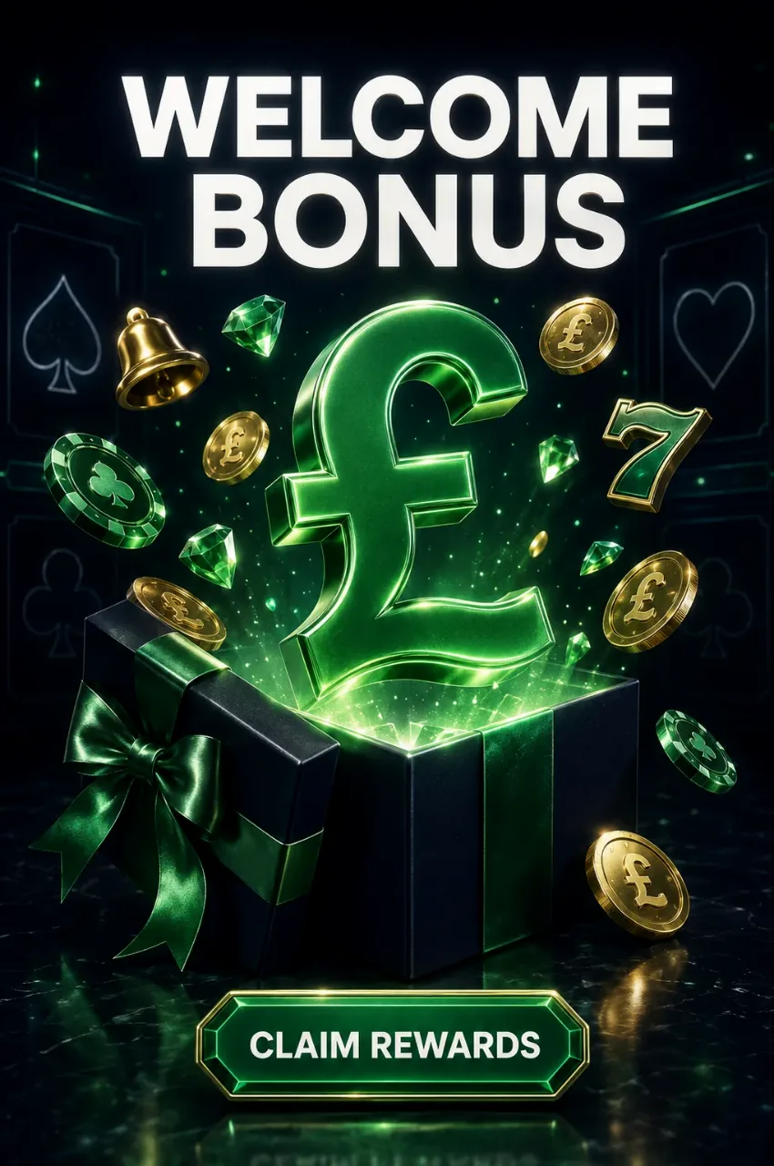 Welcome bonus gift box with pound sign